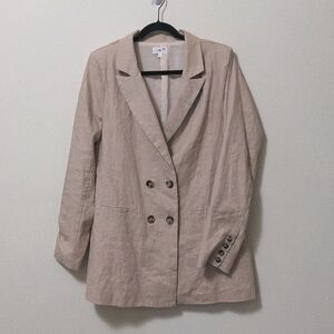 LPA Revolve Khaki Double Breasted Blazer